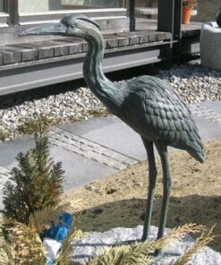 Gartenfigur-Graureiher nicht wasserspeiend