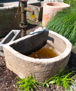 Antikbrunnen, 103x91xh48 cm halbrund