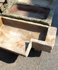 Alternative view of Becken antik aus Sandstein 109x34 (54) xh19